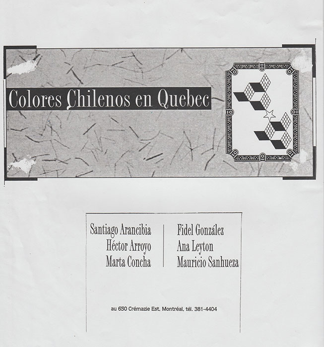 Colores Chilenos en Quebec